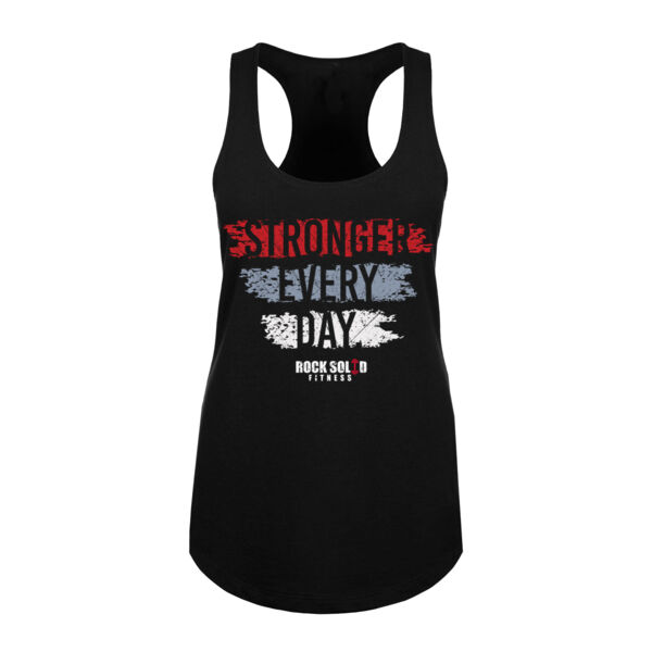 STRONGER EVERY DAY - WOMEN'S FITTED TANK TOP - $62EHMR$ Thumbnail