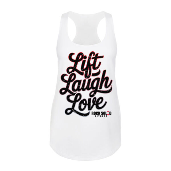 LIFT LAUGH LOVE - WOMEN'S FITTED TANK TOP - $F2AUQ7$ Thumbnail